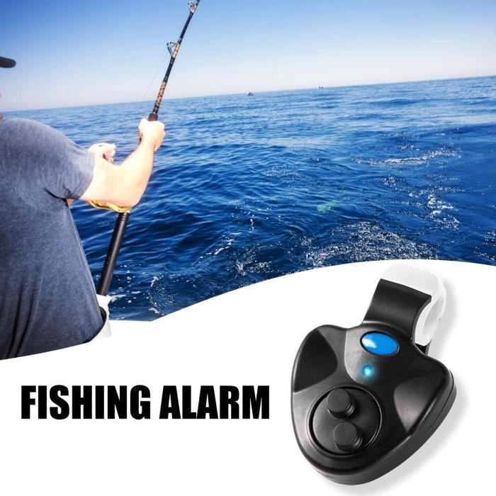 Alarme De Touche Pêche Carpe Hirisi - 6 Couleurs LED, Volume Réglable - Détecteur De Morsure Avec Barres Oreille Amovibles