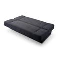 Canapé en lit Convertible avec Coffre de Rangement 3 Places Relax - clic clac, Banquette BZ en Tissu Cyprus Beige/Blanc Simili Cuir-2