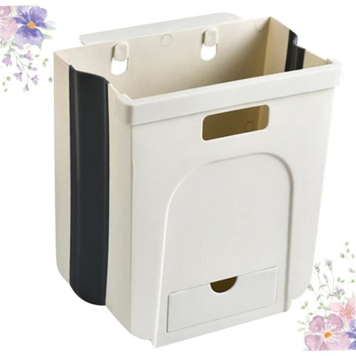 TAIZhiChen Poubelle En Forme De Canette De Cola Avec Couvercle à Pression, Design Simple, Petite Poubelle De Cuisine, Corbeille à Déchets Pour Toilettes, Buander, Orange Avec Roue