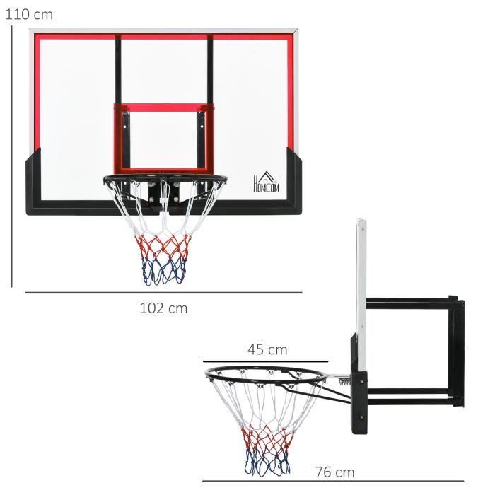 Autres Articles De Sport Suspendus Panier De Basket Ball Mural Pour  Lextérieur Intérieur Très Durable Panier De Basket Ball Suspendu 230608 Du  12,77 €