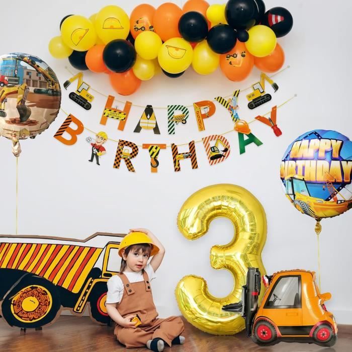 Banderole Joyeux Anniversaire Thème Araignée - Déco Fête Enfants, Garçons Et Filles - Papier Qualité, Env. 2 M