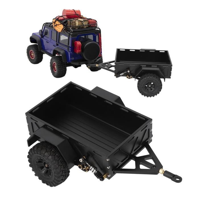 Remorque utilitaire usinée en aluminium avec outil à rotule pour petit chenille RC échelle 1/18 1/24 TRX4M FCX18 Redcat Ascent-18 SCX24 26 Remorque utilitaire usinée en aluminium avec outil à rotule pour petit chenille RC échelle 1/18 1/24 TRX4M FCX18 Redcat Ascent-18 SCX24 26