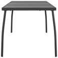 "Promo"Table Extérieure LMT - Table de jardin anthracite 165x80x72 cm Treillis d'acier 20,8Kg-3
