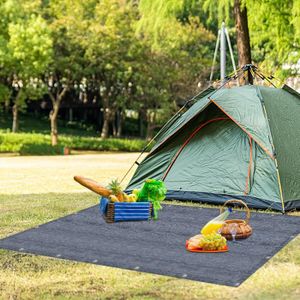 Tapis De Tente VidaXL 400x600 Cm – Taupe, Polyéthylène, œillets, Résistant Aux Intempéries