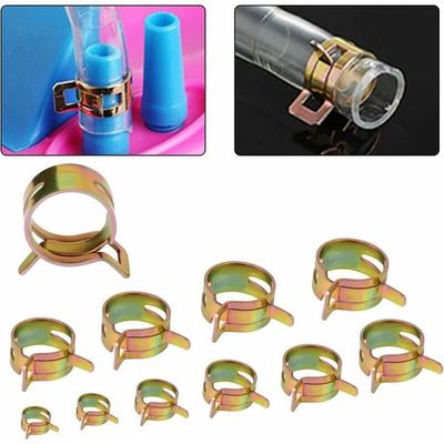 Collier Durite Lot De 100 Clip à Ressort Tuyau Collier Serrage