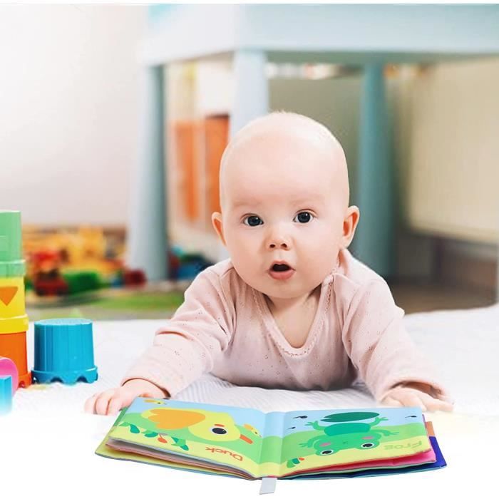 Livre bébé, Livre bébé doux 0-6 mois, Livres en tissu pour bébés