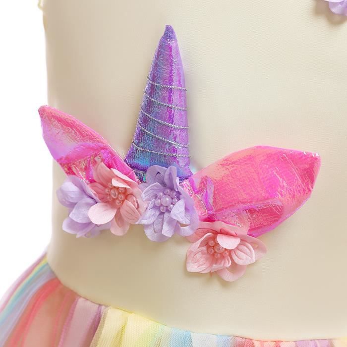 Robe pour 3e anniversaire - Robe pour tout-petits anniversaire fille de 3  ans avec tenue licorne pour filles