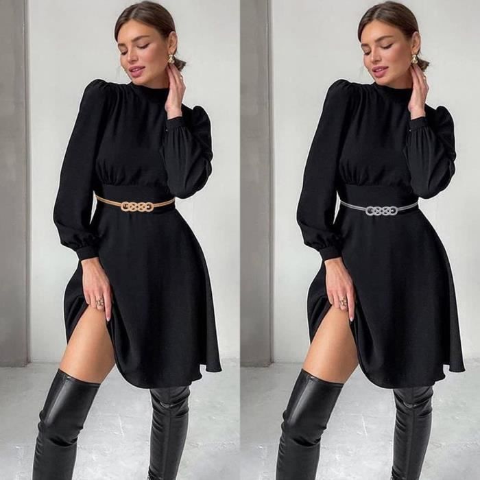 Ceinture Femme MARQUE Inconnue Modele N ud Fleur 2pcs Metal Elastique Chic Or argent Cdiscount Pret a Porter