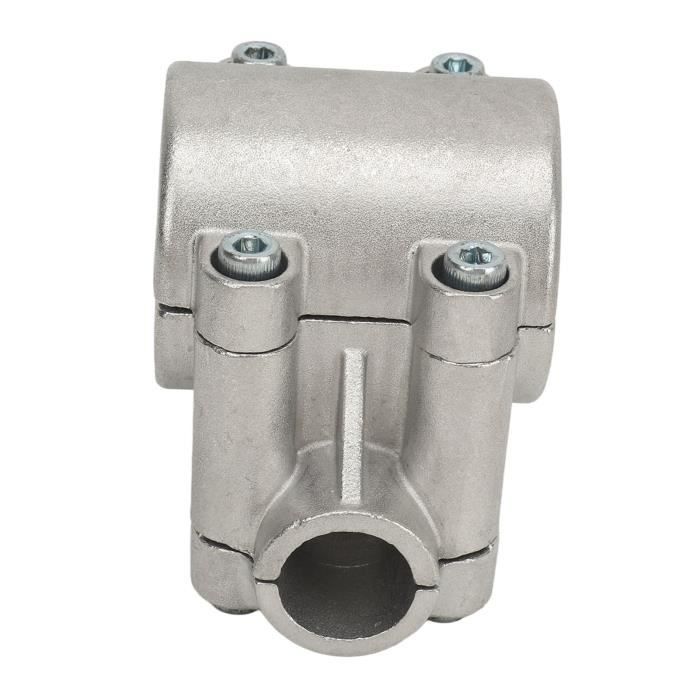 Support de poignée de débroussailleuse - QQMORA - Fixation guidon - Alliage d'aluminium - Argent
