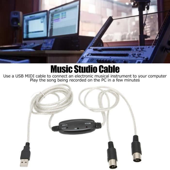 HX02255convertisseur de câble MIDI PC vers synthétiseur Convertisseur