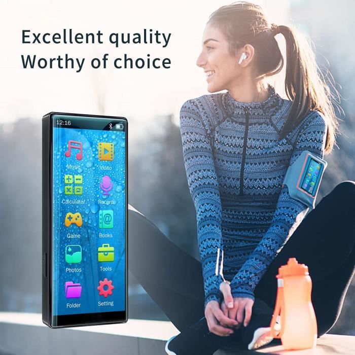SOWFY Reproductor MP3 SWOFY de 128 GB con Bluetooth 5.3, Pantalla táctil de 2,4 Pulgadas, Sonido de Alta fidelidad, Altavoz Incorporado, función de grabación, Radio FM, Ampliable hasta 512 GB (Rosa SOWFY Reproductor MP3 SWOFY de 128 GB con Bluetooth 5.3, Pantalla táctil de 2,4 Pulgadas, Sonido de Alta fidelidad, Altavoz Incorporado, función de grabación, Radio FM, Ampliable hasta 512 GB (Rosa