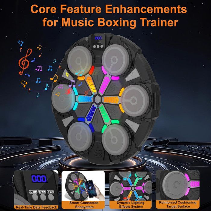 Cible De Boxe - Bluetooth - Murale - Gants Rouges Inclus - Amélioration