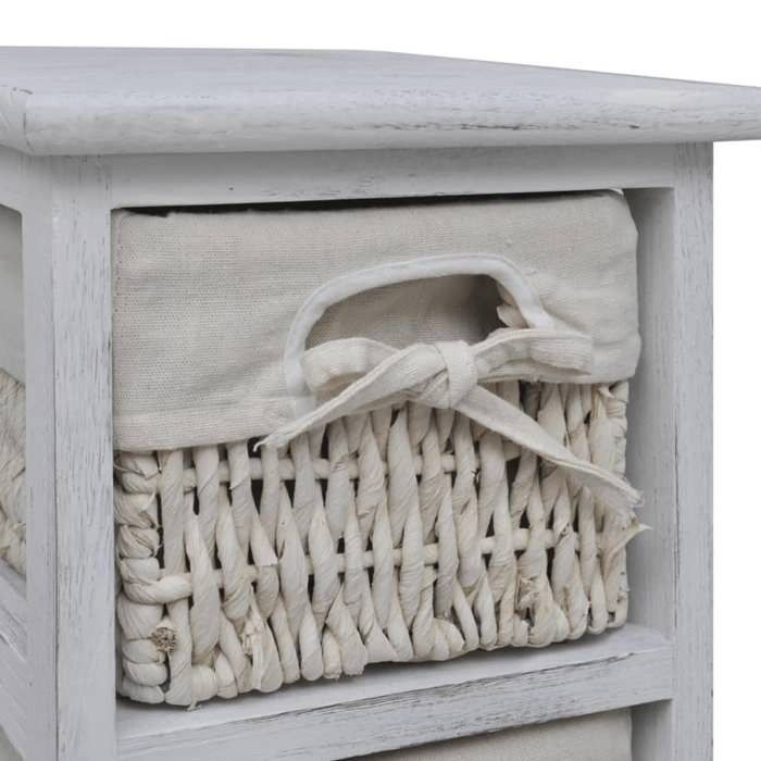 Panier De Rangement Vintage Cherokee En Chêne Blanc - Signé - 12 Pouces De Haut - USA - Occasion