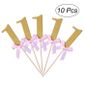 10pcs Main Numero 1 Anniversaire De Mariage De Decoration De