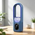 Climatiseur Portable, Mini Refroidisseur d'air, 6 vitesses, large diffusion, air purifié, silencieux, pour bureau/chambre – Bleu