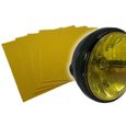 Sticker de phare jaune transparent Haute Résistance-0