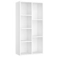 Bibliothèque Cubique VASAGLE 8 Cases - Étagère Rangement 128,9 X 65,1 X 30 Cm - Blanc Nuage - Charge Max 15 Kg/case