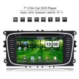 YOSOO lecteur DVD de voiture GPS Lecteur DVD de voiture 2 Din 7 'avec Navigation GPS Bluetooth AM / FM pour Ford Mondeo Focus S-Max-0