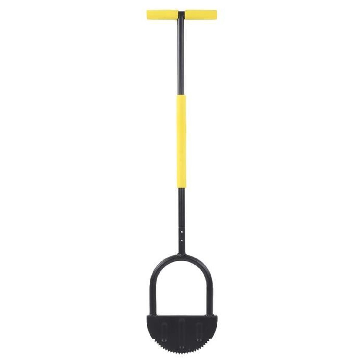 Coupe-bordure Manuelle Demi-lune QWORK - Avec Dents De Scie Et Poignée En T, Pour Bordures De Pelouse - 10