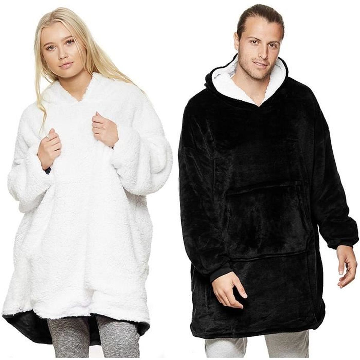 Sweat Shirt à Capuche en Flanelle avec Capuche Couverture à Capuche Surdimensionnée Super-Douce et Chaude en Tissu Polaire Pyjama d'hiver Taille Unique et Unisexe Sweat Shirt à Capuche en Flanelle avec Capuche Couverture à Capuche Surdimensionnée Super-Douce et Chaude en Tissu Polaire Pyjama d'hiver Taille Unique et Unisexe