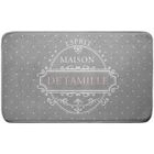 DOUCEUR D'INTÉRIEUR Tapis de bain - Maison de Famille - Des. Place - Microfibre - Gris
