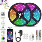 AYYBF Ruban LED 20M Bande LED RGB 5050 RVB 360 - Bleutooth Bande LED avec télécommande 44 touches + Contrôlé par APP du Smartphone