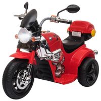 Moto électrique pour Enfants Scooter 3 Roues HOMCOM - Rouge