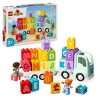 LEGO® 10421 DUPLO Ma Ville Le Camion de l'Alphabet, Jouet d'Apprentissage de l'Alphabet pour Enfants Dès 2 Ans