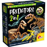 Génius Science - jeu scientifique - Predators 2 en 1 - à creuser et à construire - LISCIANI