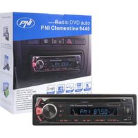 Autoradio Lecteur DVD PNI Clementine 9440 1 DIN Radio FM, SD, USB, Sortie vidéo, Bluetooth, Plaque Avant Amovible