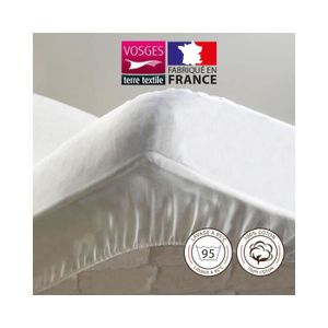 PROTÈGE MATELAS  Protège-matelas - 150 x 190 cm - Molleton - France - Blanc