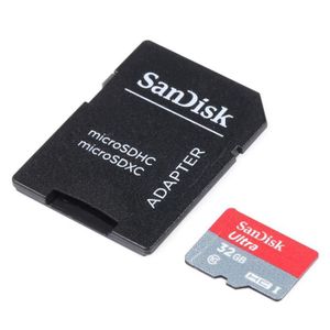 CARTE MÉMOIRE Carte mémoire microSDHC SanDisk Ultra 32Go haute v