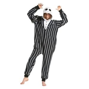 ACCESSOIRE DÉGUISEMENT M - Costume de pyjama cosplay Kigurumi pour adultes, Roi Aliments, Jack Skellington, Grenouillères, Sourire p