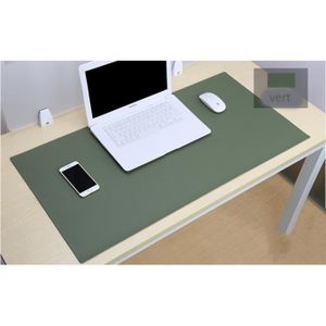 Sous main artisanat en simili cuir VERT Sous main bureau en simili cuir 5  pièces - Vert