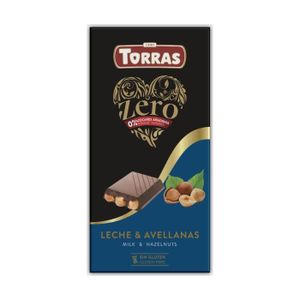 CHOCOLAT PÂTISSIER TORRAS - Zéro lait aux noisettes entières 150 g (Noisette - Chocolat)