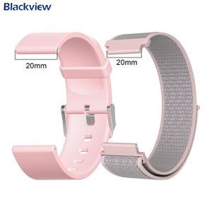 BRACELET MONTRE CONNEC. 2PCS 20MM Bracelet montre connectée compatible ave