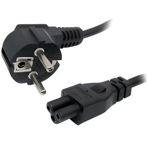 Cable Alimentation 2 Pin  c7 fiche Bipolaire Cordon Compatible avec  Samsung, JVC, Phillips, LG, Sharp, Sony, TV, Secteur Imprimante Euro Fig8  Figure Fig 8 Connecteur Power d'alimentation Noir (2m) : 