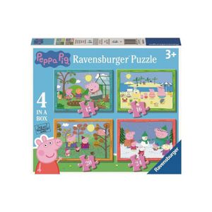 PUZZLE Coffret de 4 puzzles enfant Peppa le Cochon - Rave