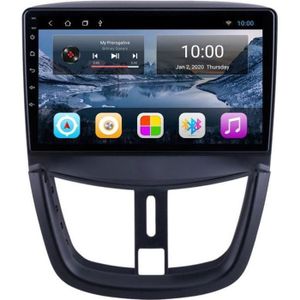 AUTORADIO RoverOne® Autoradio GPS Bluetooth pour Peugeot 207 207CC 2006 - 2015 Android Stéréo Navigation WiFi Écran Tactile