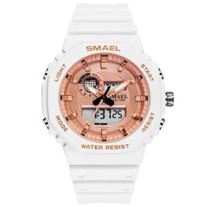 Montre aiguille et sales digitale double affichage fille