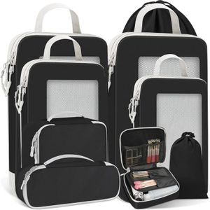 25 Sacs De Rangement Voyage Transparents - 5 Tailles Différentes - Organisation Valise Et Maison