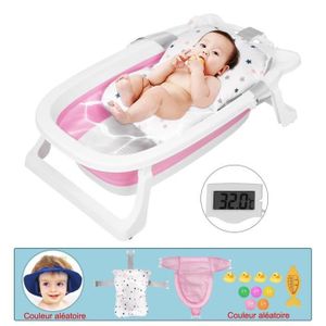 Randaco Baignoire bébé Ergonomique avec pieds pliables Baignoire bébé  Baignoire pliable