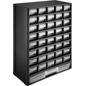 NORS16 Lot de 10 boîtes de rangement pour vis avec compartiments variables Format ca.399 x 303 x 50 mm 