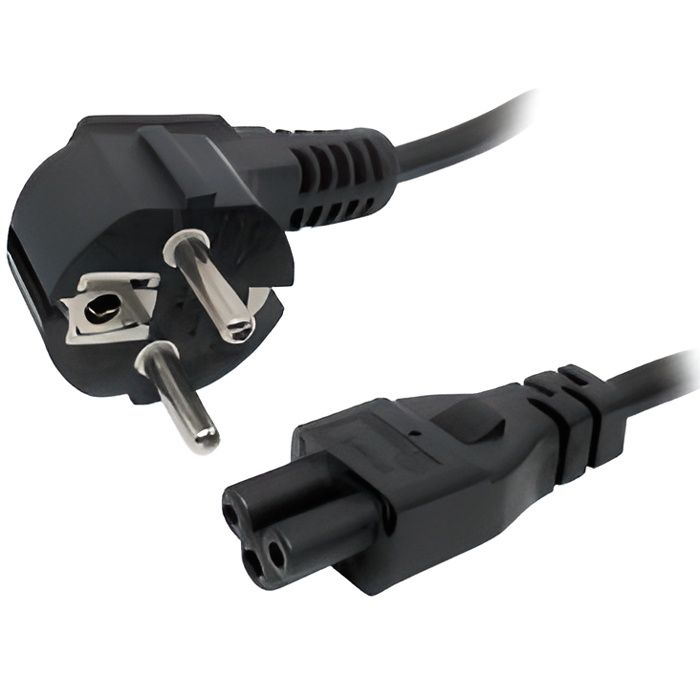 FSKE® 1.5M Cable Alimentation PC Tripolaire CEE7 Schuko vers IEC 320 C5,  3Pin AC Cordon de Trèfle, 10A-16A 250V pour Chargeurs pour Ordinateur  Portable, Scanners, Imprimantes : : Informatique