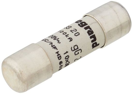 Fusible Cartouche Legrand 20A Type GG - 10x38mm - Protection Industrielle