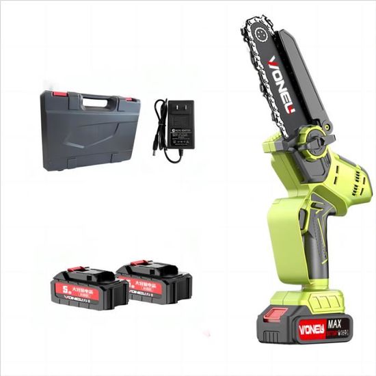 YARDCARE Tronçonneuse sans Fil 16 Pouces avec Écran LED, tronçonneuse à batterie avec 2 Batteries YARDCARE 4Ah, Tension de Chaîne sans Outil, 20 m/s, Indicateur d'Huile et Lubrification Automatique YARDCARE Tronçonneuse sans Fil 16 Pouces avec Écran LED, tronçonneuse à batterie avec 2 Batteries YARDCARE 4Ah, Tension de Chaîne sans Outil, 20 m/s, Indicateur d'Huile et Lubrification Automatique