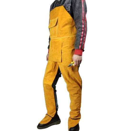Tablier De Soudure En Cuir - Protection Complète Pour Soudeur, Forgeron