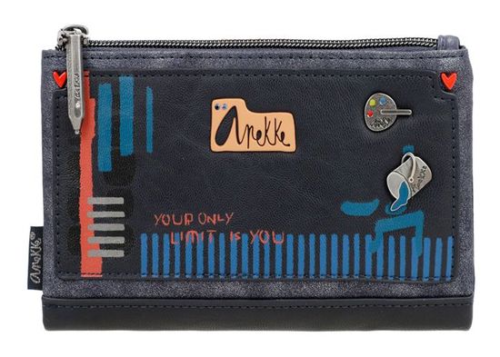 Portefeuille Anekke Femme Anekke Geldbörse Alma Original RFID Wallet S Multicolor Anekke Portefeuille Real Rfid Wallet Multicolore Black