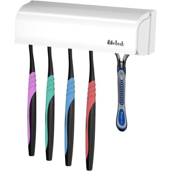 Porte-brosses à Dents Avec Couvercle étanche - 3 Emplacements - Pour Salle De Bain, Douche Ou Voyage - 5