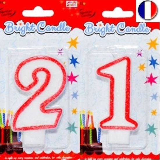 Bougies Chiffre 11 2 5 Cm